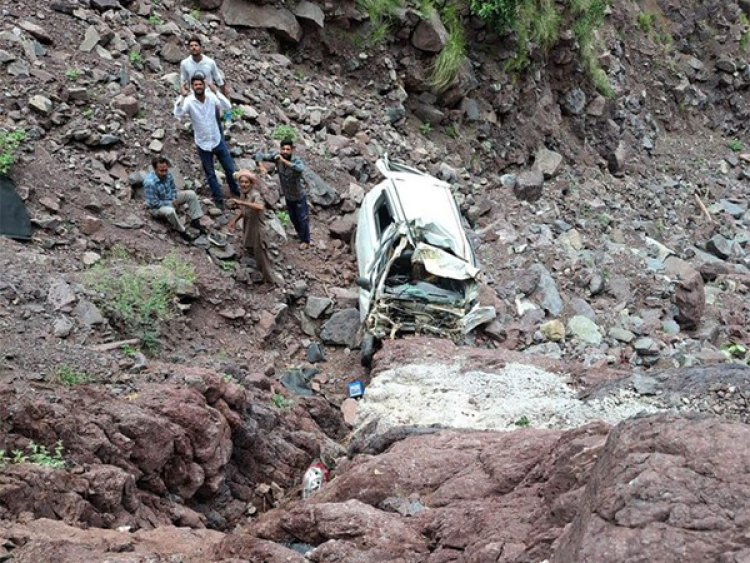 One killed, 3 injured as car falls into gorge in J-k's Reasi