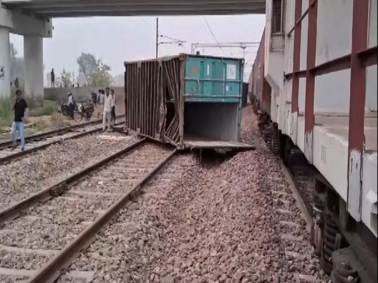 Haryana: Goods train headed to Amritsar derailed at Tarawari station in Karnal