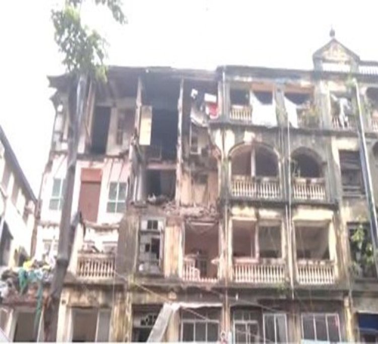 One dead, 13 injured after parts of building collapsed in Mumbai