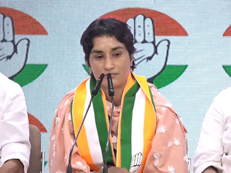 "Congress understood our tears, pain when we were dragged on roads...": Wrestler Vinesh Phogat