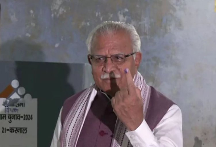 'Congress corrupt; keeps repeating lies,'  says former CM Manohar Lal Khattar after casting vote