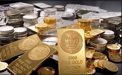 Gold, silver prices drop on low demand