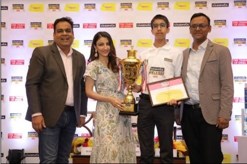 Soha Ali Khan Announces Rishi Anand Nambair as India’s National Spelling Champ