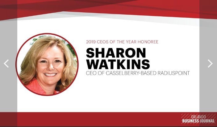 Sharon Watkins Honored as 2019 CEO’s of the Year by Orlando Business Journal