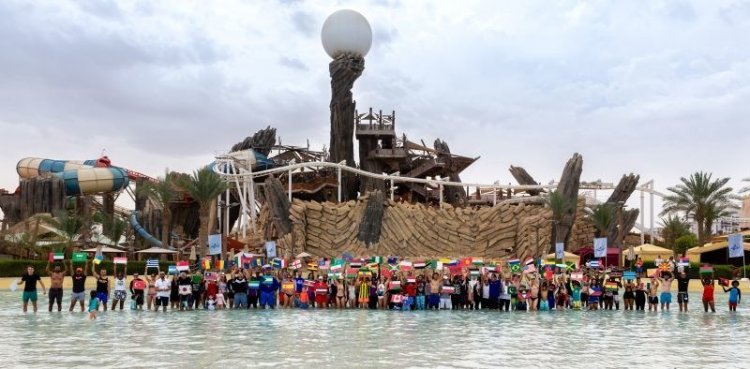 Yas Waterworld Earns Guinness World Records Title for 'Most Nationalities in a Swimming Pool'