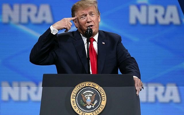 Trump tells NRA he's withdrawing from arms trade treaty