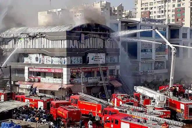 Surat fire: Toll climbs to 22, coaching class owner held, 2 on the run
