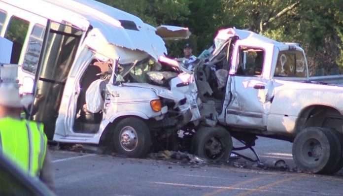 13 killed in van-truck collision in Pakistan