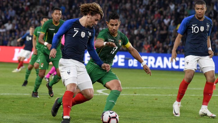Griezmann on target as France defeat Bolivia