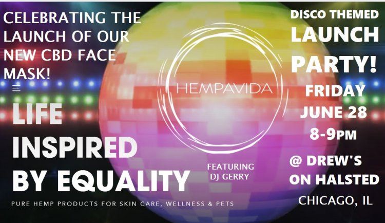 HEMPAVIDA's Hemp Collagen Face Mask Launches at Chicago Pride Fest