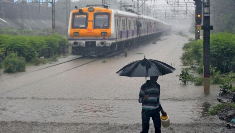 Heavy rains in Mumbai; train, road traffic hit hard