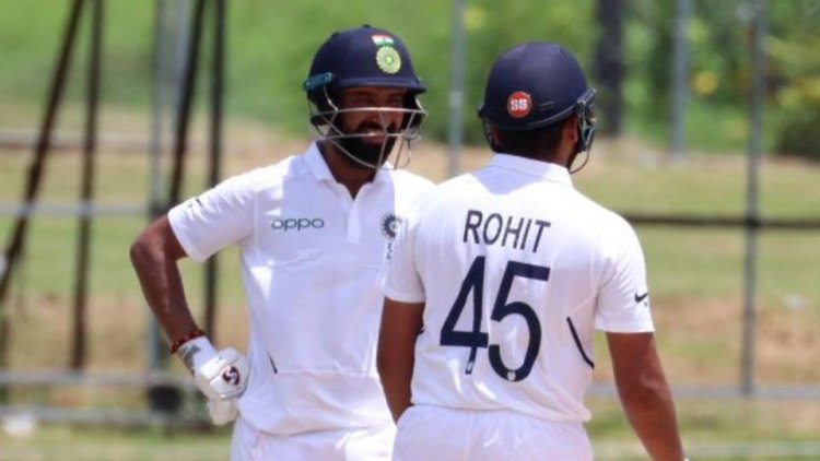 Warm-up game: Pujara 100 and Rohit 68 take India to 297/5 on Day 1
