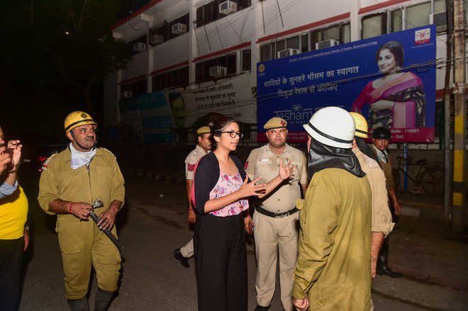 Fire breaks out at DCW office in central Delhi