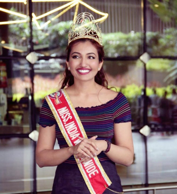 Miss India Worldwide Shree Saini on her maiden visit to India