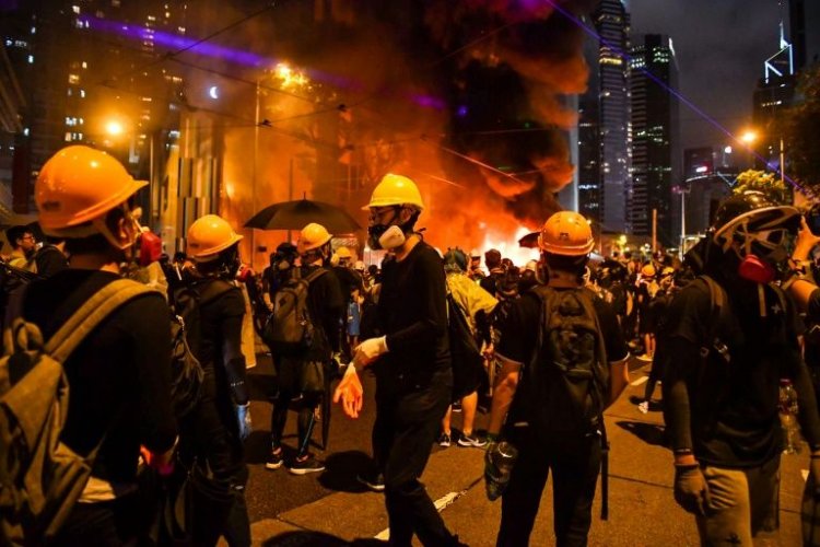 Hong Kong reels from worst clashes in months as protesters battle police