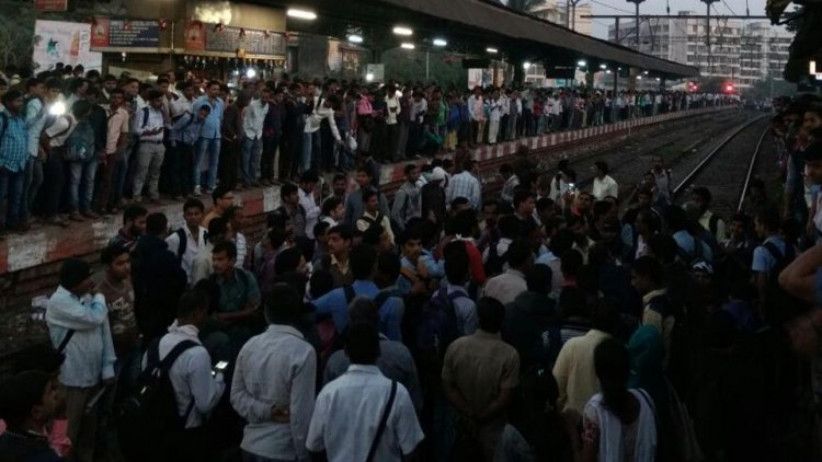 Irate commuters protest disruption of train services