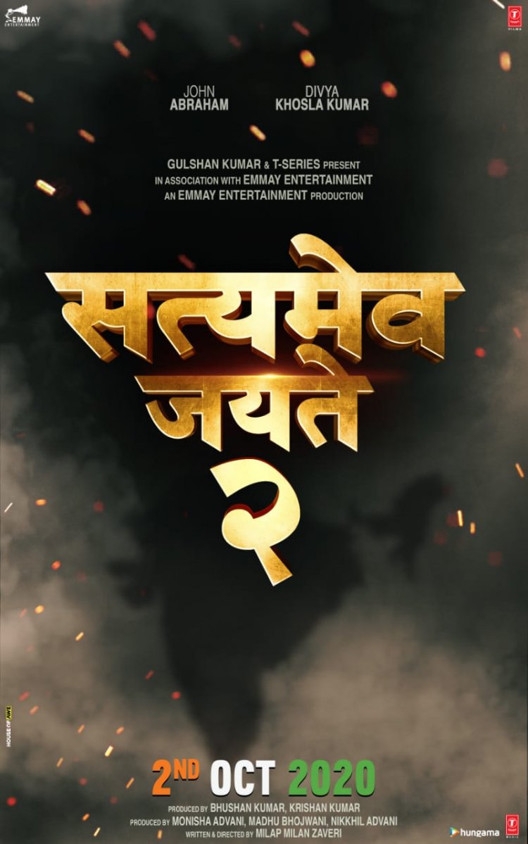 John Abraham - Divya Khosla Kumar starrer Satyameva Jayate 2 to release on 2nd Oct 2020