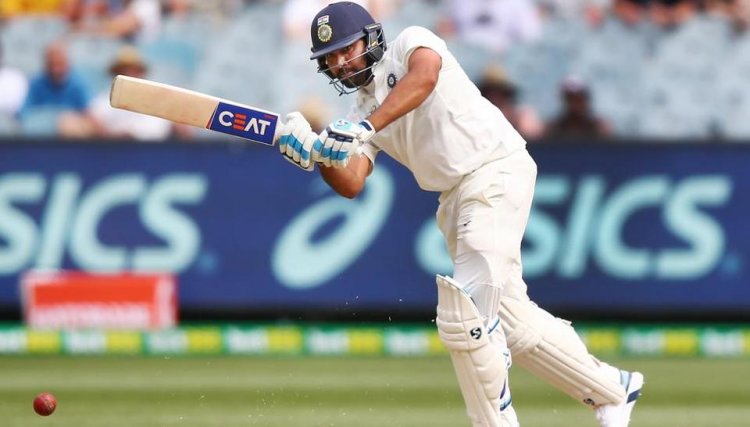 Ton-up Rohit takes India to a commanding 202/0 at tea against SA
