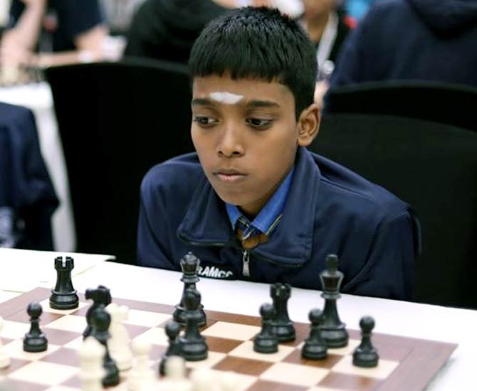 Youth Chess: Praggnanandhaa wins, joins Aryan in lead