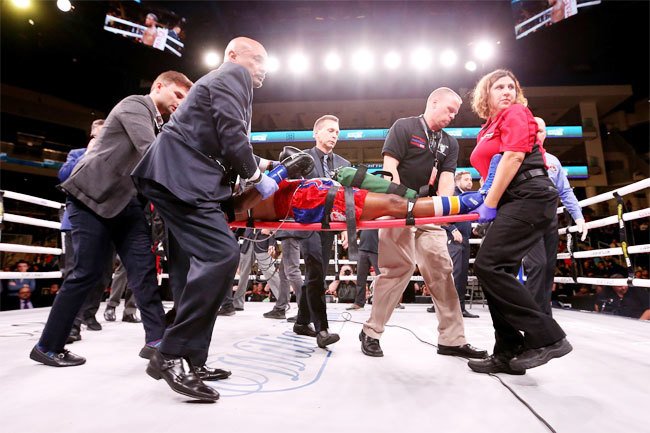 US boxer Day 'extremely critical' after devastating knockout