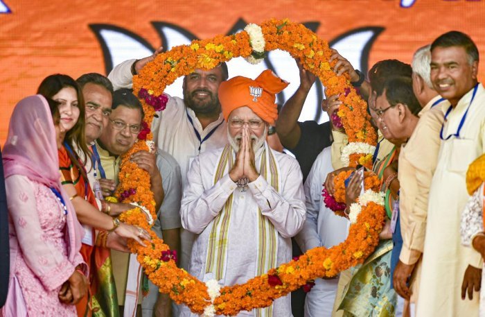 Cong has 'accepted defeat' in Haryana polls, says Modi