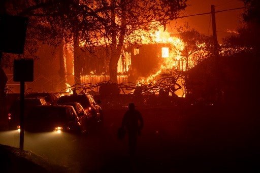 Firefighters battle fierce wildfires across California