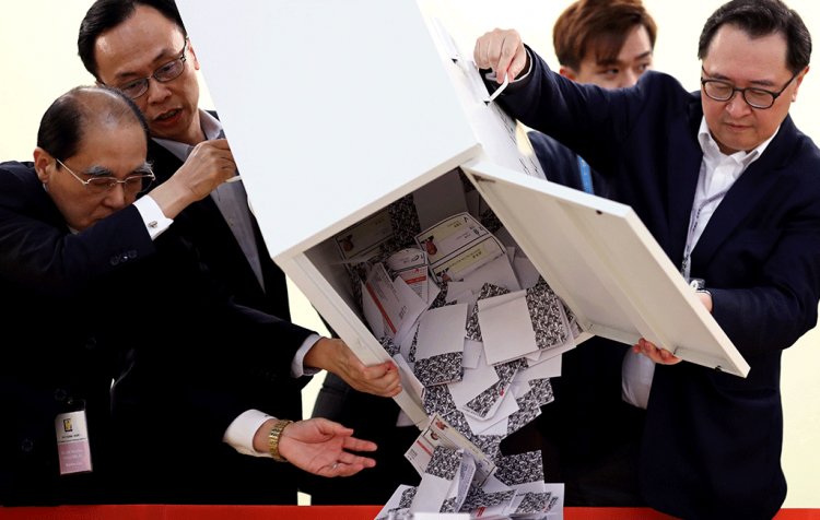 Chinese state media say Hong Kong elections 'skewed'