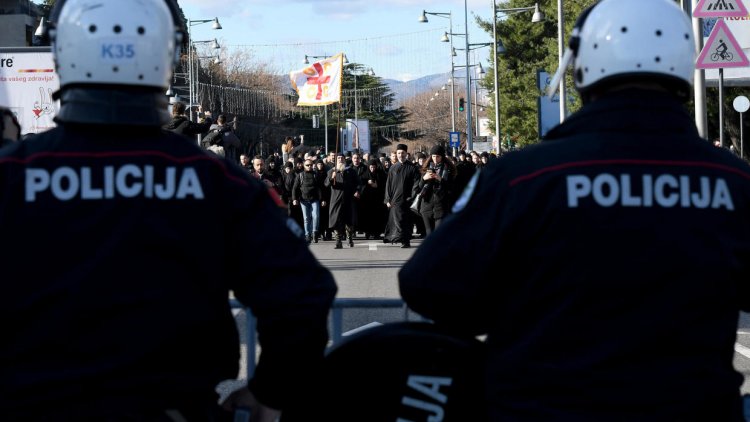 Montenegro MPs held after violent protest over religion law