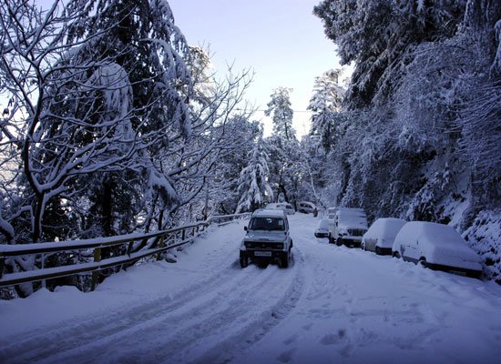 Fresh snowfall in Shimla, Manali