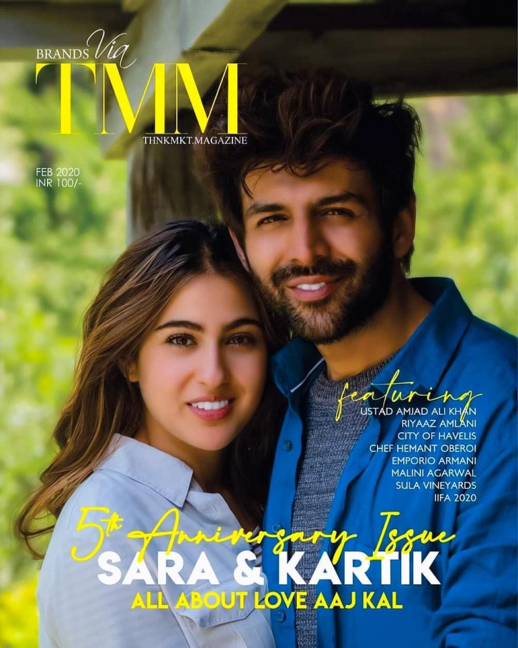 Sara Ali Khan and Kartik Aryan on their first magazine cover together