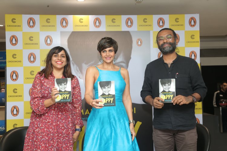 Mandira Bedi launches her memoir-lifestyle manual ‘Happy For No Reason’ with co-author Satyadev Barman