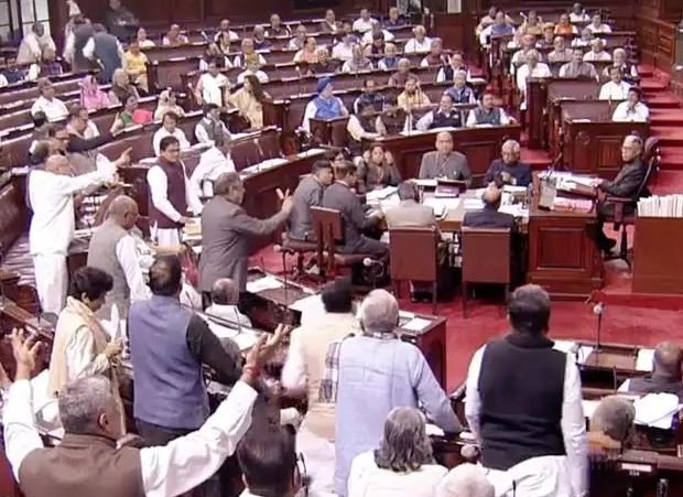 Lok Sabha adjourned for day amid protests by opposition