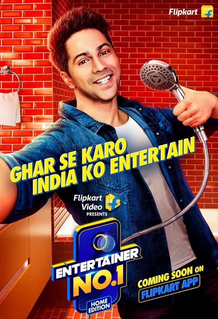 Flipkart introduces a unique stay-at-home reality show with Varun Dhawan, encouraging Indians to entertain from home