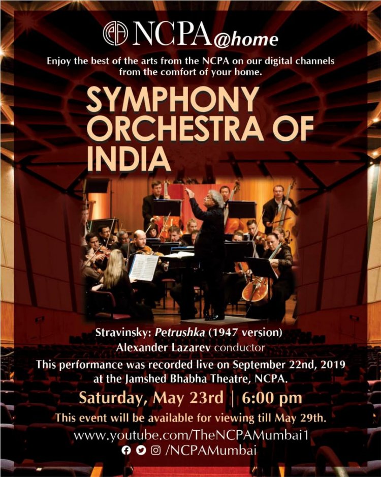 NCPA@home presents a spellbinding performance by the Symphony Orchestra of India with Russia’s foremost conductor Alexander Lazarev