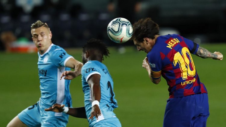 Messi scores as Barcelona tops Legan's in return to Camp Nou