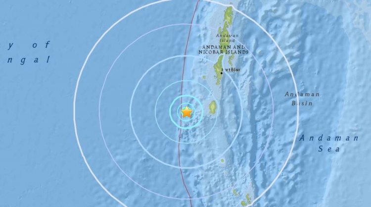 Earthquake strikes Andaman sea