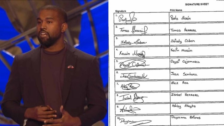Kanye West's NJ ballot petition falls short, complaint says