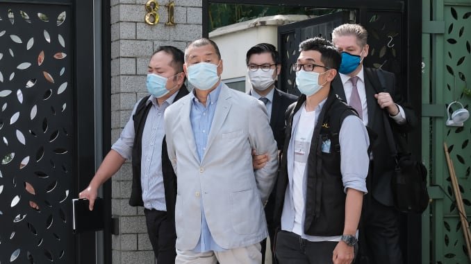 Hong Kong media tycoon Jimmy Lai arrested under security law