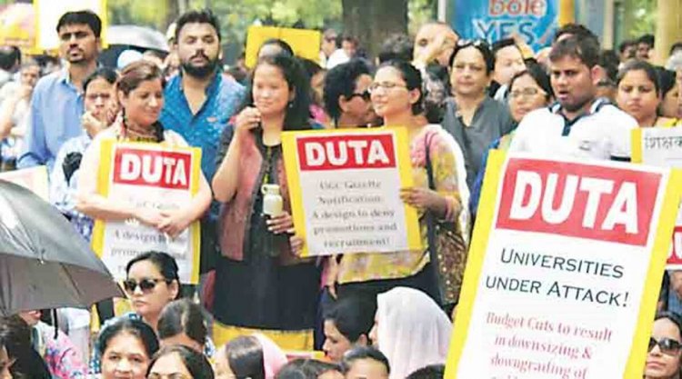 DUTA holds protests over release of grants to colleges