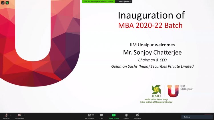 IIM Udaipur Inaugurates Two-Year MBA Program, Assures Transformational Journey