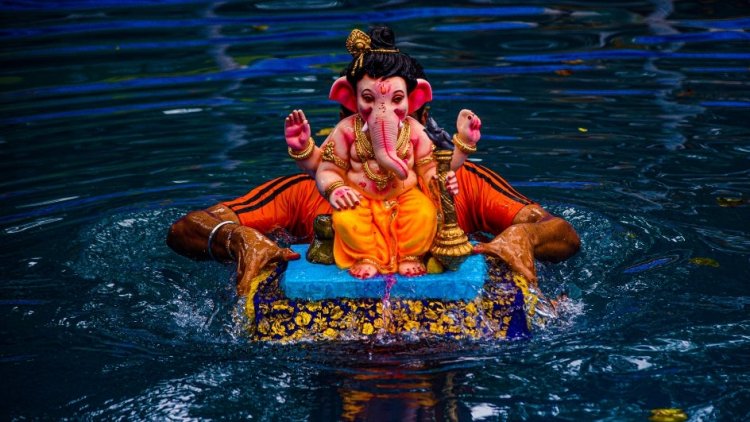 Lord Ganesha idols immersed in Hyderabad