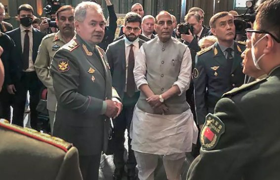 Rajnath visits Russian armed forces' main cathedral in Moscow