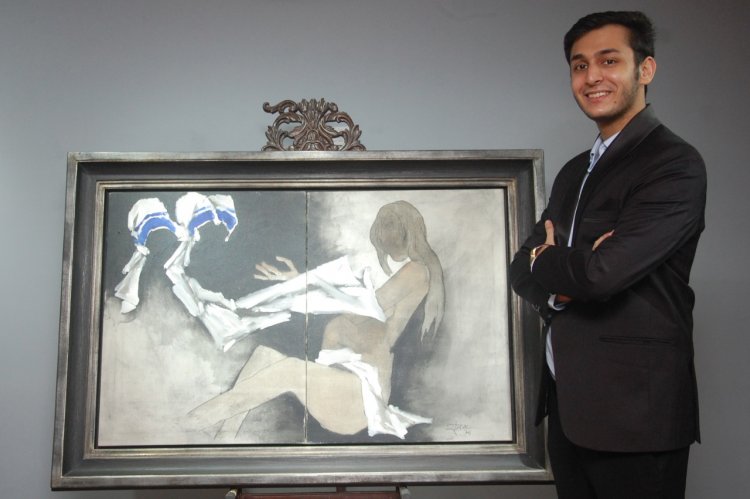 Abeer Vivek Abrol, happens to be the youngest bidder of 21years age, at the solo “Husain” auction. He became the proud owner of 1980 painting “Mother Teresa in Benevolence” with his winning bid from the celebrated artist MF Husain’s Mother Teresa colle