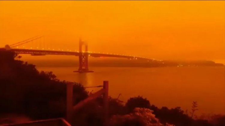 California Wildfires Turns The Sky Glazing Orange