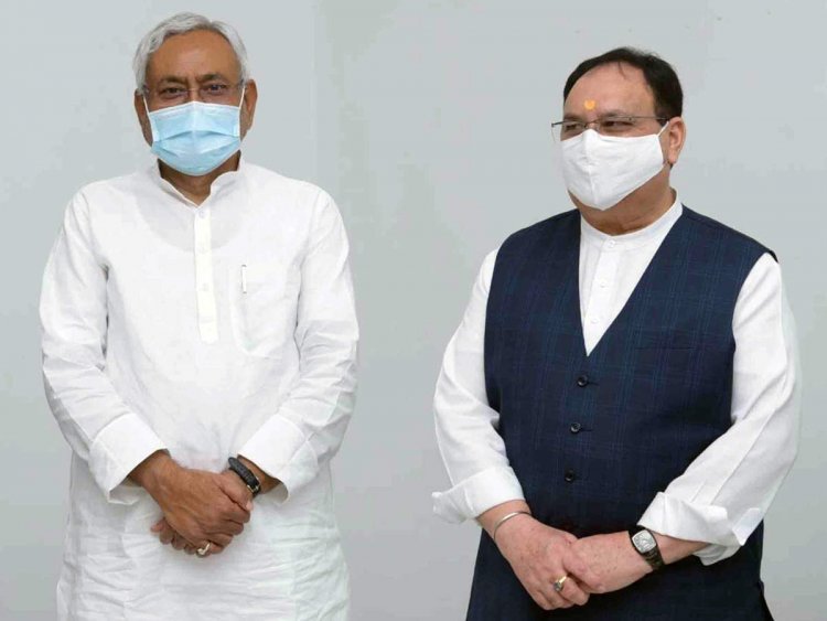 Nitish and Nadda hold seat-sharing talks for Bihar polls