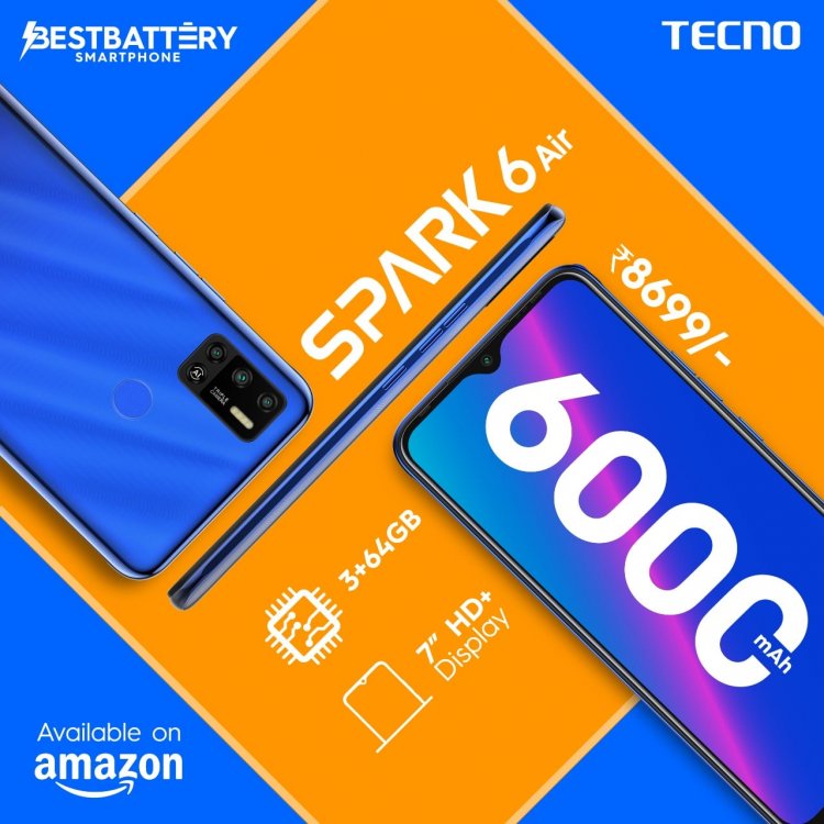 TECNO set to change the game in sub-9K smartphone segment with the new SPARK 6 Air variant