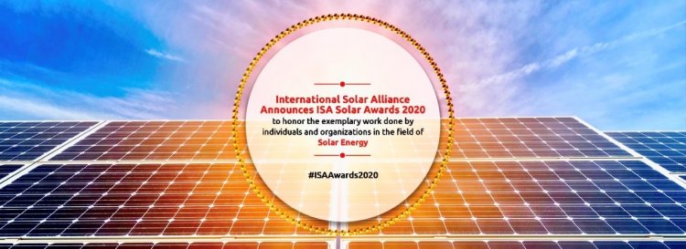 International Solar Alliance announces ISA Solar Awards for the year 2020