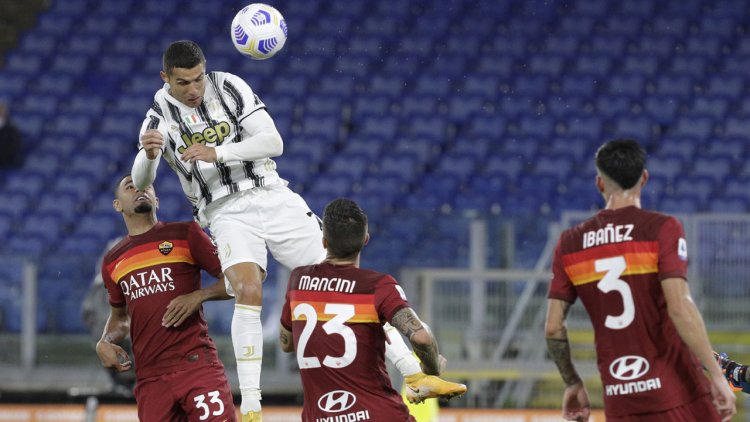 Ronaldo's header salvages draw for Juventus at Roma