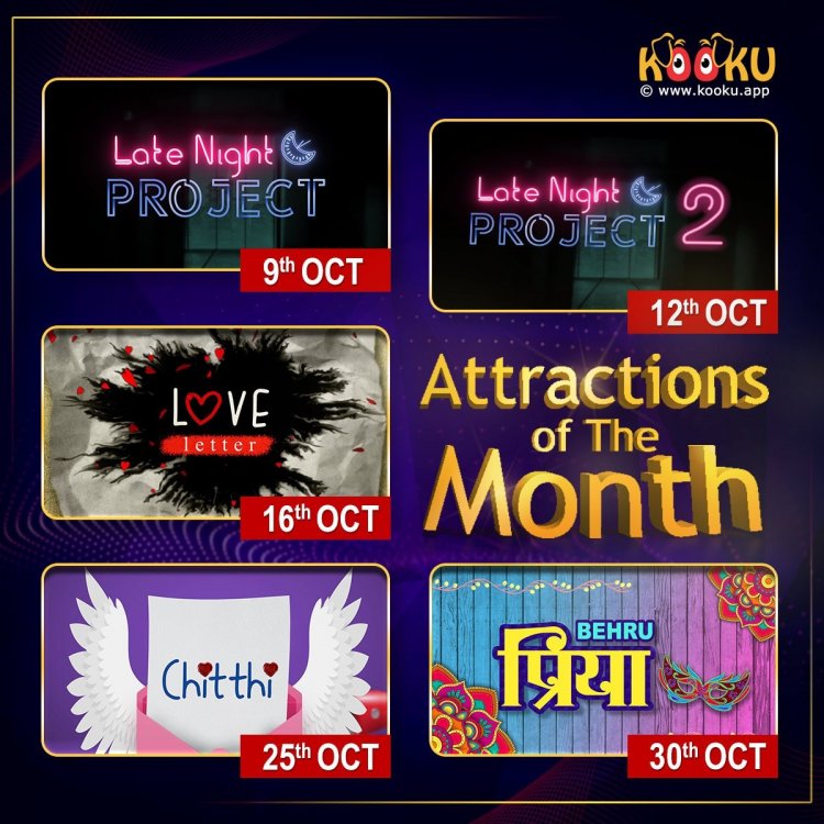 Kooku OTT App Releases Monthly Calendar for October 2020