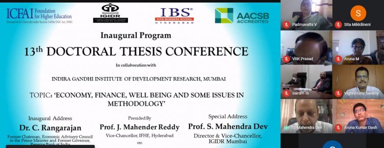 ICFAI Business School, Hyderabad conducts 13th Doctoral Thesis Conference